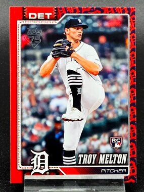 Troy Melton Team Border RC Detroit Tigers Top Prospect Case Hit